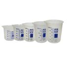 5 Copo Bequer polipropileno Becker plástico Autoclavavel 50 a 1000ml