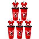 5 Copos Minnie Vermelho Festa Infantil p/ Sacola Surpresa