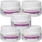 5 Creme Hidratante Alquimia Elastina Colágeno e Vitamina E Pote 250g