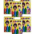 5 Cxs Giz De Cera Pequeno 5 Cores 5 Cm para Festas Aniversario Lembrancinha Prenda