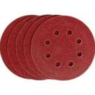 5 Disco Lixa tiras autocolantes Perfurado 125mm Gr125 Titanium