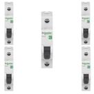 5 Disjuntores Termomagnético Easy9 1P 50A 6kA 230V