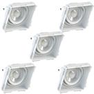 5 Embutido No Frame Ar70 Quadrado Recuado Save Energy
