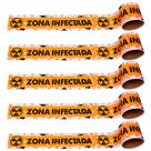 5 Enfeites Bruxas Faixa Zona Infectada Halloween Atacado
