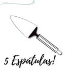 5 Espátulas para Bolos e Tortas em Inox Top Max Envio Já 5 Espátulas para Bolos e Tortas em Inox Top Max Envio Já