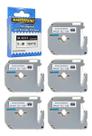 5 Fita M-k221 Mk221 K221 9mm Compatível Rotulador Pt85 Pt70 5 Fita M-k221 Mk221 K221 9mm Compatível Rotulador Pt85 Pt70