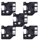 5 Fitas Dymo COMPATIVEL Branca D1 45013 COLORPOP LM210 LM160