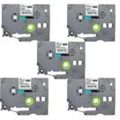 5 Fitas para Fios Tze-FX 231 Compatível P/ Rotulador Brother