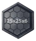 5 Formas Sextavada Estriada Piso De Jardim E Calçada 25x25x6