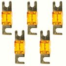 5 Fusíveis Lâmina Mini Faca Modelo Anl Solar Misto Reforçado Midi Sortido Banhado a Ouro Faquinha Resistente Technoise