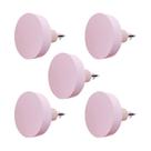5 Ganchos bola pendurador cabide rosa bebê boho rosê nude