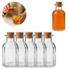 5 Garrafas de Vidro 130ml com Tampa Rolha Luxo Bar Whisky 5 Garrafas de Vidro 130ml com Tampa Rolha Luxo Bar Whisky