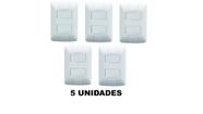 5 Interruptores 2 Teclas Simples 6A Tramontina Aria