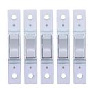5 Interruptores Simples Sem Placa Branco 10a 250v Blux
