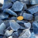 5 Kg de Cascalho Bruto de Quartzo Azul Natural - Tamanho 10 a 70mm Tipo B