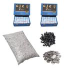 5 Kg Giz Branco + 288 Azul +50 Ficha +20 Ponta +kit Frasco