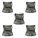 5 KIT Assento/Encosto em Plastico Preto Masticmol Iso Polipro