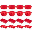 5 Kit Formas Redonda Espiral Pães Cupcake Silicone Sortida
