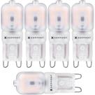 5 lampada g9 led 220v 2,5w amarelo 2.400k germany halopin