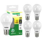 5 Lâmpada Led Bulbo 15w E27 3000k Branco Quente Taschibra