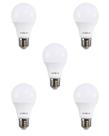 5 Lâmpada LED Bulbo 9w Superled Ouro Biv 6500k Ourolux