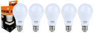 5 Lâmpadas Led Bulbo 15W 6500K Bivolt Branca E-27 Foxlux