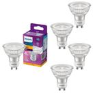 5 Lâmpadas Led Dicroica 4w Philips GU10 2700k 350lm Bivolt