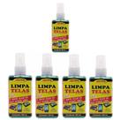 5 Limpa Tela Allchem P/Telas De Tv, Celular, Gps Em Geral 100ml