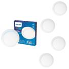 5 Luminária Plafon Led 18w Philips 4000k Bivolt Sobrepor