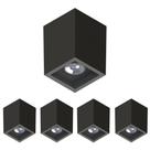 5 Luminária Sobrepor Boxit Par20 Preto E27 Save Energy 5 Luminária Sobrepor Boxit Par20 Preto E27 Save Energy