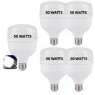 5 Luz Bulbo 50w Potente Soquete Barracão Iluminação Galpão