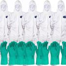 5 Macacão químico BRANCO CA 42.194 CAPUZ E ZIPER com luvas nitrílica 5 Macacão químico BRANCO CA 42.194 CAPUZ E ZIPER com luvas nitrílica