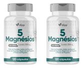 5 Magnésio 2 x 120 Capsulas Dipp Quelato Malato Taurato Citrato