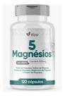 5 Magnésio Dipp 120 Cápsulas 500mg Quelato Malato Taurato Citrato Óxido Suplemento Magnesio Muwiz
