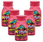 5 Mentos Kiss Sour Sem Açúcar Morango Ácido 55 unidades 38g