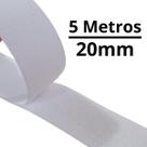 5 Metros de Fita Fecho De Contato Com Adesivo 20mm largura
