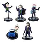 5 Mini Boneco Dark Knight The Joker Coringa Batman Gotan Top