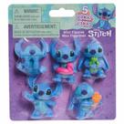 5 Mini Bonecos de 4cm do Stitch Colecionáveis - Disney - Sunny Brinquedos