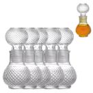 5 Mini Garrafa de Vidro Perfume Licor Decoração 50ml