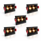 5 Mini Spot Foco Móvel Downlight Embutir Led Pontual Luz10