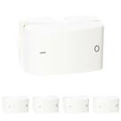 5 Módulo Interruptor Bipolar Paralelo 10a - Schneider - 10 A - 250v - Branco 5 Módulo Interruptor Bipolar Paralelo 10a - Schneider - 10 A - 250v - Branco
