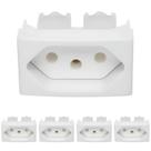 5 Módulo Tomada Branco Lunare 2p+t 250v 20a - Schneider