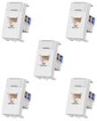 5 Módulo Tomada Informática Margirius RJ45 Cat5E Sleek 5 Módulo Tomada Informática Margirius RJ45 Cat5E Sleek