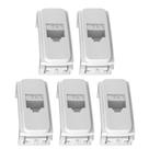 5 Módulos Para Tomada Cor Branca Rj45 Cat 5e Weg Composé 5 Módulos Para Tomada Cor Branca Rj45 Cat 5e Weg Composé