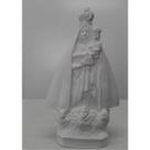 5 Nossa Senhora de Nazaré Gesso Cru 20 cm para pinturas