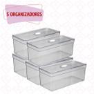 5 Organizadores Modular Elegance Multiuso Porta Ovos Geladeira