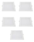 5 Ourolux Painel LED Quadrada 18W 2700K Embutir 5 Ourolux Painel LED Quadrada 18W 2700K Embutir