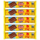5 Pacotes de Biscoito Choco Biscuit Garoto Ao Leite 78g
