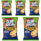 5 Pacotes Snack Club Social Sabor Pizza Marguerita 68g