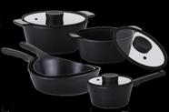 5 Panelas Vulkan em Cerâmica para Indução Neoflam Preto